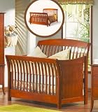 Shuttered Convertible Crib Daybed Kit Collector's Cherry