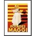 Potages Maggi, Framed Art Print by Affiches Publicite