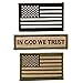 Tactical US American Flag Embroidered velco Patch + Morale Patch In God We Trust