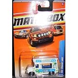 2010 MATCHBOX CITY ACTION 43 OF 100 WHITE W BLUE COSMIC ICE CREAM VAN 1:64
