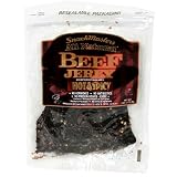SnackMasters Certified All Natural Gourmet Beef Jerky, Hot & Spicy, 4-Ounce Packages (Pack of 8)