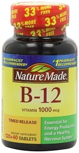 Nature Made Vitamin B-12 Timed Release Tablets, Value Size, 1000 Mcg, 160 Count