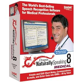 ScanSoft Dragon NaturallySpeaking 8 Medical Upgrade from Professional Versions 6 and up