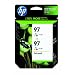 Original HP 97 Tri-color Ink Cartridge (2-Pack) in Retail Packaging