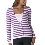 Isaac Mizrahi for Target Striped Cardigan Sweater - Dewberry