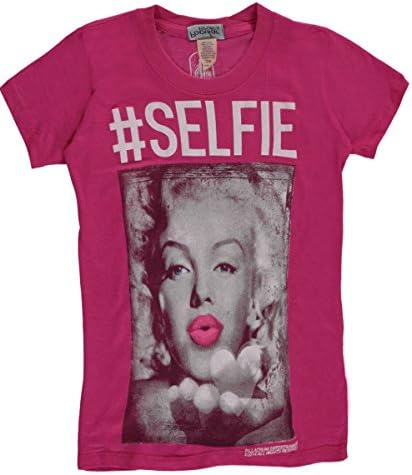 Popular Sports Big Girls' "#Selfie" T-Shirt - fuchsia, 14 - 16