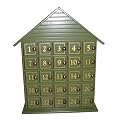 Wood Advent Calendar - Green