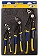 IRWIN Tools VISE-GRIP GrooveLock Pliers, V-Jaw, 3-Piece Set (2078710)
