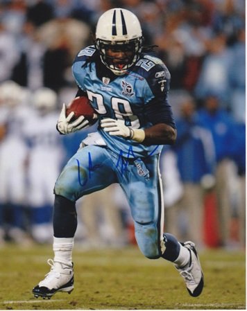 Chris Johnson Autographed Tennessee Titans 8x10 Photo