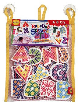Childrens Toyshop  Toys : Cuckoo Alex Rub a Dub ABC Stickers for the Tub bath toy