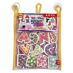 Cuckoo Alex Rub a Dub ABC Stickers for the Tub bath toy