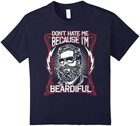 Kids ABS| BEARDIFUL Funny Beard Father Day Gift Set Shirt 6 Navy