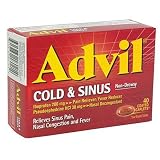 Advil Cold and Sinus Non-Drowsy, Coated Caplets, 40 ea