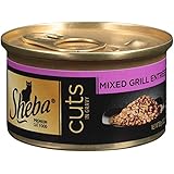 SHEBA Cuts in Gravy Mixed Grill Entree Canned Cat Food 3 Ounces (Pack of 24)