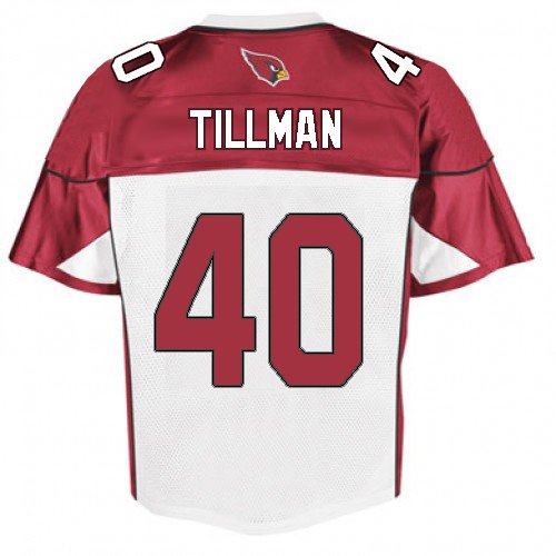 Arizona Cardinals 40# Tillman White Jerseys Authentic Football Jersey Size 48-56 (Please Select the Size When You Order, Can Do Drop Shipping)
