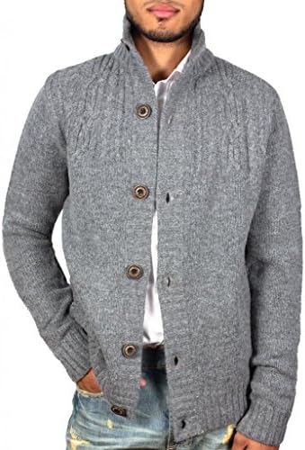 Jordan Craig D-Lux Cardigan Sweater Charcoal. Size: MD