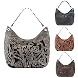 Produkt-Bild: TAMARIS Handtasche,Shopper, Deko-Applikationen, 4 Farben: graphite-schwarz,nut braun antik,bottle gr&uuml;n oder cigar braun