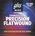 GHS Strings Electric Bass Flatwound Set (Medium Stainless Steel, 4-String, Long Scale)