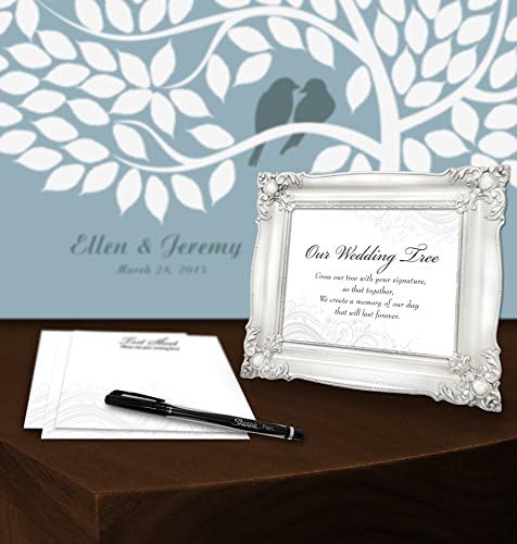WGB-007 Personalized Wedding Signature Alternative Guest Book -Package Kit 20x30 Inches for 150-200 Guests