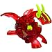 Bakugan New Vestroia Bakuneon LOOSE Single Figure Pyrus Nova 12 (Red) TRANSLUCENT Neo Dragonoid {Volta}