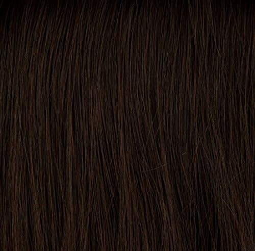 New MILNO COLLECTION Hat Fall Wavy Style Wig Comfort Strap Fit 18" - 20" Long Premium Human Hair - Brown #2 DISCONTINUED + CLEARANCE