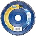 Norton Twinstar Abrasive Flap Disc, Type 27, 5/8" Arbor, Ceramic and Zirconia Alumina, 4" Diameter, Grit 60 (Pack of 10)
