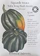 "Table King Bush Acorn" Winter Squash Certified Organic Seeds