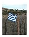 Greek Flag on Meteora, Central Greece World Culture Photographic Poster Print by Bel Phos, 8x10