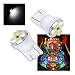 PAÂ® 10PCS #555 T10 4SMD LED Pinball Machine Light Bulb White-6.3V