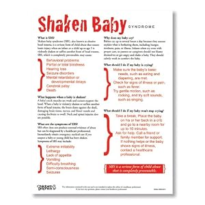 Amazon.com: HEALTH EDCO W43117TP Shaken Baby Syndrome (SBS) Tear Pad ...
