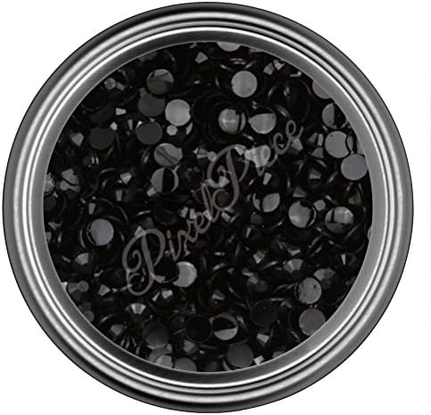 Black Resin Rhinestones in 2mm 3mm 4mm 5mm 6mm for Flatback Nail Art Cabochon Diy Decoration and Craft (4MM - 500 Pieces)