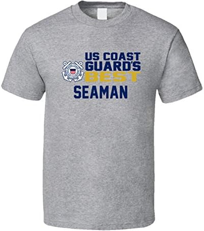 Us Coast Guard's Best Seaman Military Rank Logo T Shirt 2XL Sport Grey