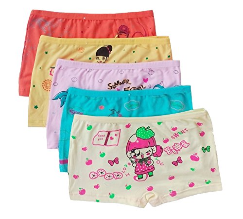 Ya Li Ya Girls Boyshort Underwear 5 Pack (6-7 years)