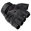 Daxx Men's Fingerless Leather Motorcycle Glove