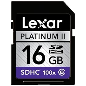 Lexar Platinum II 16 GB 100x SD SDHC Flash Memory Card LSD16GBSBNA100 by 