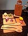 Bamboo Cutting Board Set- 5 Piece With 4 FREE Bamboo Spoons (Valued at $9) - Eco Friendly- Also Used As Cheese Board, Vegetable Board - Make Your Life Easy!