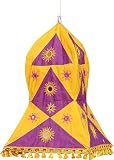 Lampshades Multicolored Applique Embroidered Fabric Indian-Style (clamp378)