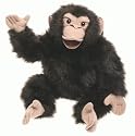 Plush Chimpanzee Puppet 22"