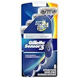 UPC 885376714375 product image for Gillette Sensor3 Smooth Shave Disposable Razor 8 Count | upcitemdb.com