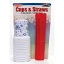 Snow Cone Cups & Straws (25-pack)