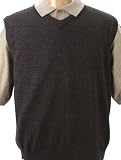 Merino wool vest in Charcoal, Size M