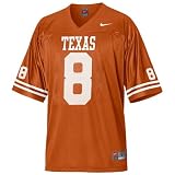Nike Texas Longhorns #8 Focal Orange Replica Football Jersey