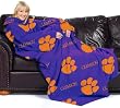 Clemson Tigers NCAA (Adult) Fleece Comfy Throw
