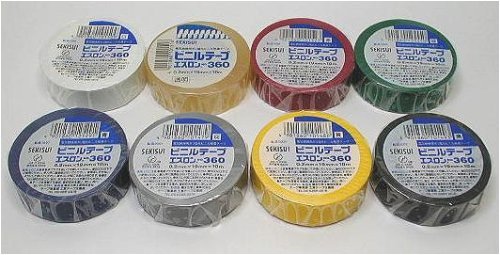 積水化学工業 絶縁ビニールテープ（エスロンテープ）19mm×10m（黒）