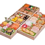 板前魂 鮑入り五段重 和洋風おせち料理 桐重箱 全45品プレゼント4品