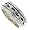 Sterling Silver Foot Print Spinner Ring size 9