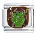 Frankenstein Face Christmas Italian Charms Bracelet Link