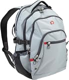 SwissGear SA1109 Silver Gray with Swiss Red Accents Backpack