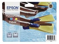 Epson PicturePack T5844 - Print cartridge / paper kit - 1 x colour (cyan, magenta, yellow, black) - 50 pages