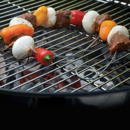 Flexible Wire Grilling Skewers Set of 4 - Black